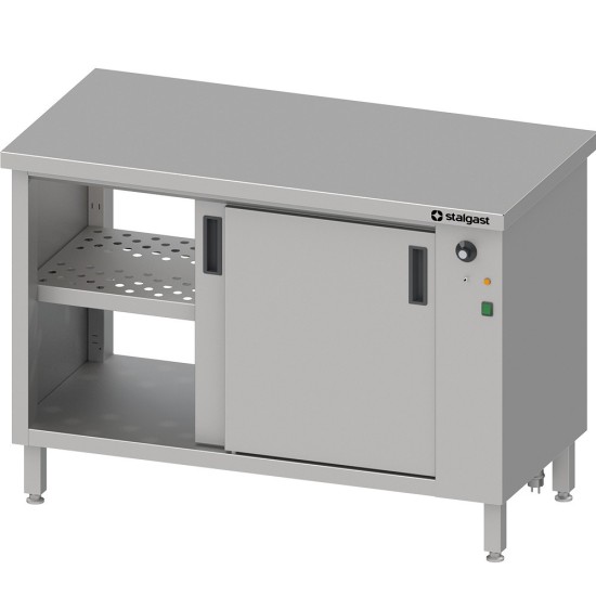 PASS-THROUGH TABLE WITH HEATING CUPBOARD SLIDING DOOR 