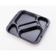 5-compartment food tray Grey Polypropylene 5-compartment food tray Grey Polypropylene