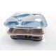 5-compartment food tray with lid Polypropilene 5-compartment food tray with lid Polypropilene