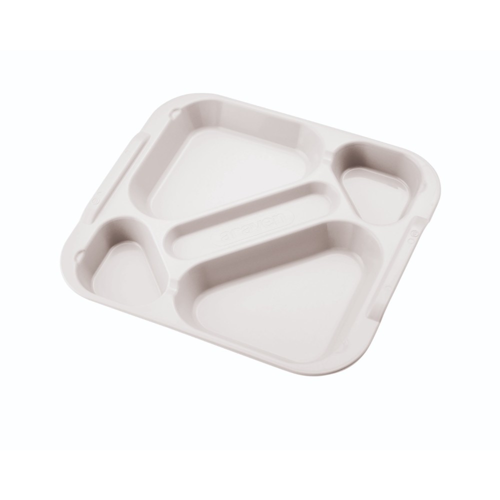 5-compartment food tray White Polycarbonate 5-compartment food tray White Polycarbonate