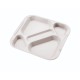 5-compartment food tray White Polycarbonate 5-compartment food tray White Polycarbonate