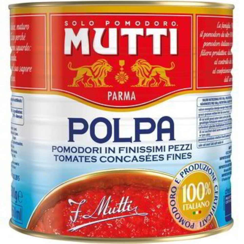 Нарезанные помидоры MUTTI 2500gr Нарезанные помидоры MUTTI 2500gr