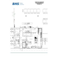 Drawing Kitchen for organizing banquets