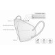 Face mask antimicrobial White Face mask antimicrobial White