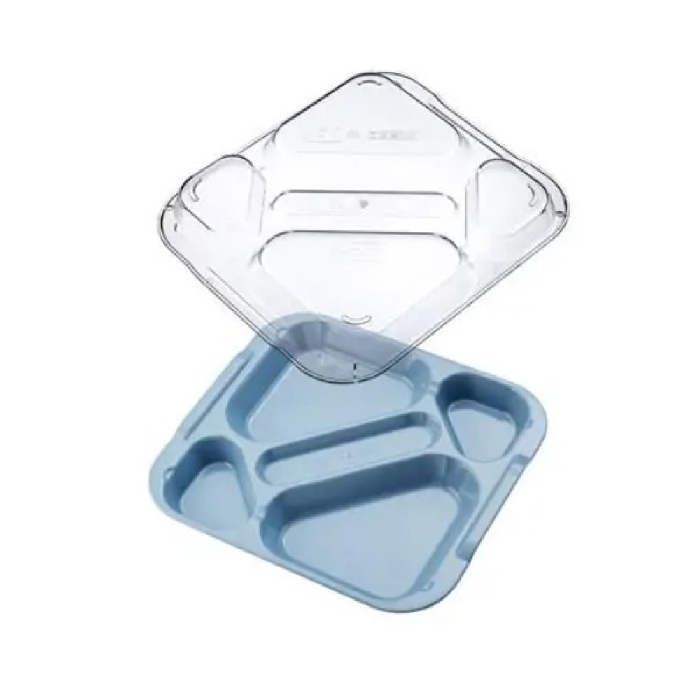 5-compartment food tray with lid Polypropilene 5-compartment food tray with lid Polypropilene