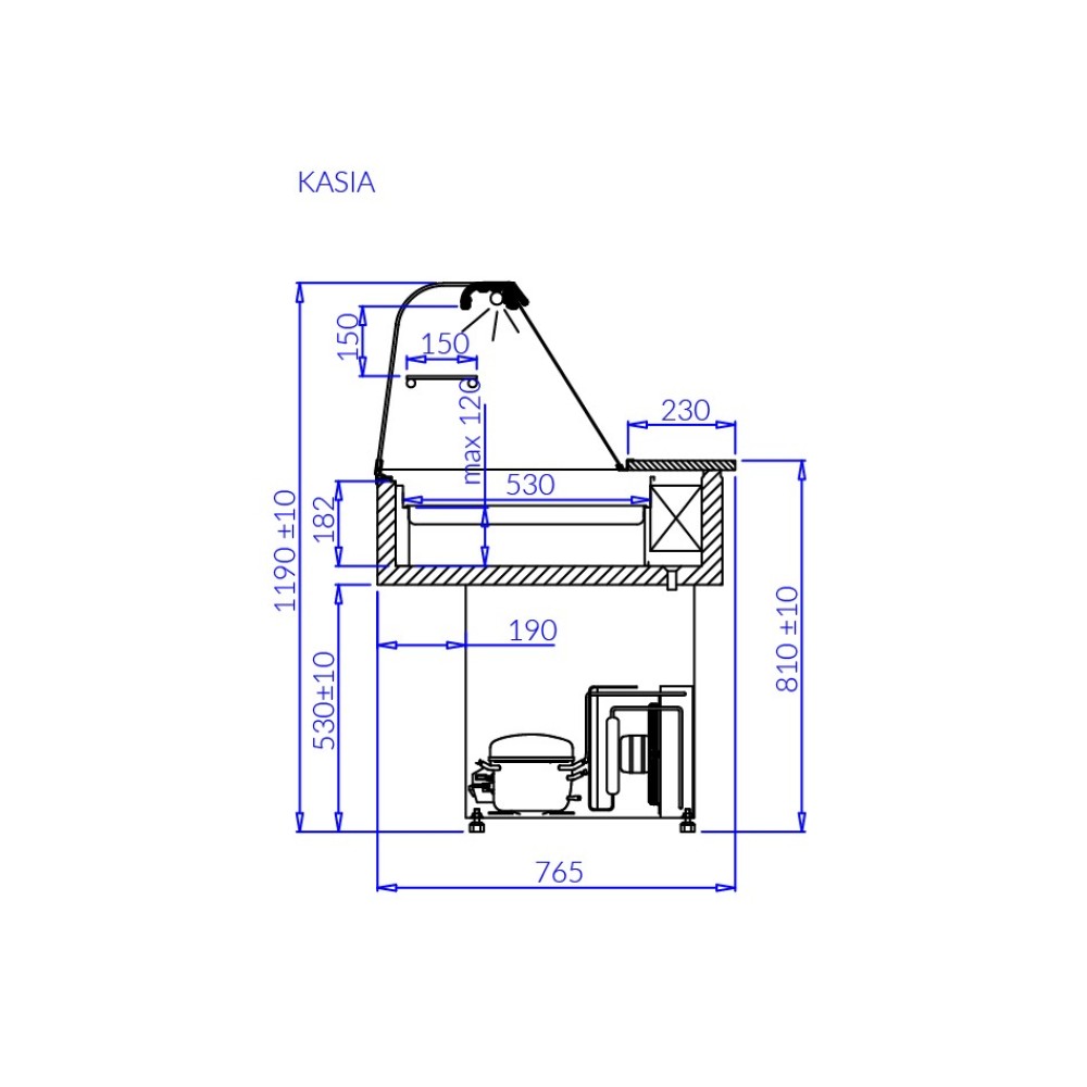 Salātu bārs KASIA 1500 mm Salātu bārs KASIA 1500 mm
