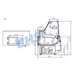 Vitrine froide PICO 0,98