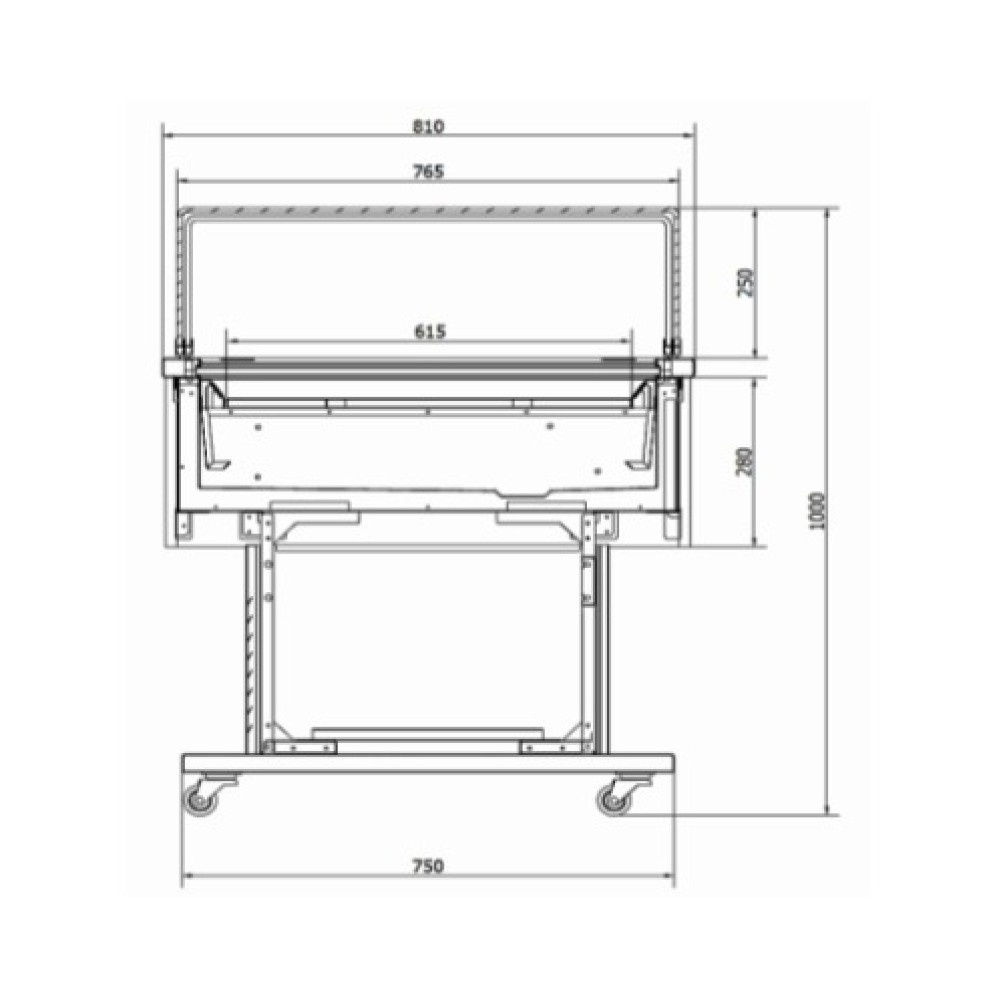 Konditorijas vitrīna Vellvet 1345 mm