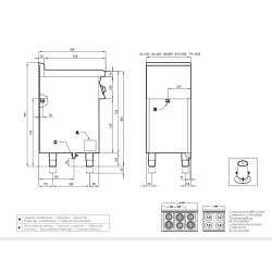 Cuisinière électrique avec four CF4-68ETX