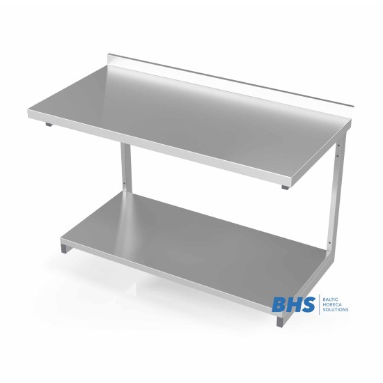Wall mounted table with reinforced shelf
