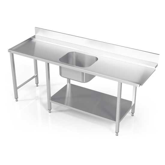 Table de prélavage avec étagère MV