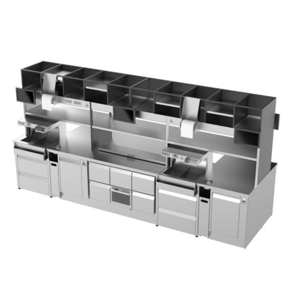 Fritiravimo stotis su integruota aušinimo sistema 930 mm Fritiravimo stotis su integruota aušinimo sistema 930 mm