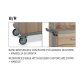 Stylish Waiter Station on Castors for Efficient Service