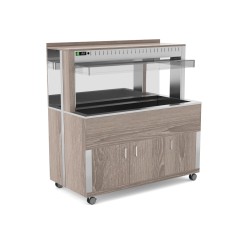 HEATED BUFFET WITH HEATING HALOGEN LAMPS ATHENA 3 BM/HALO W