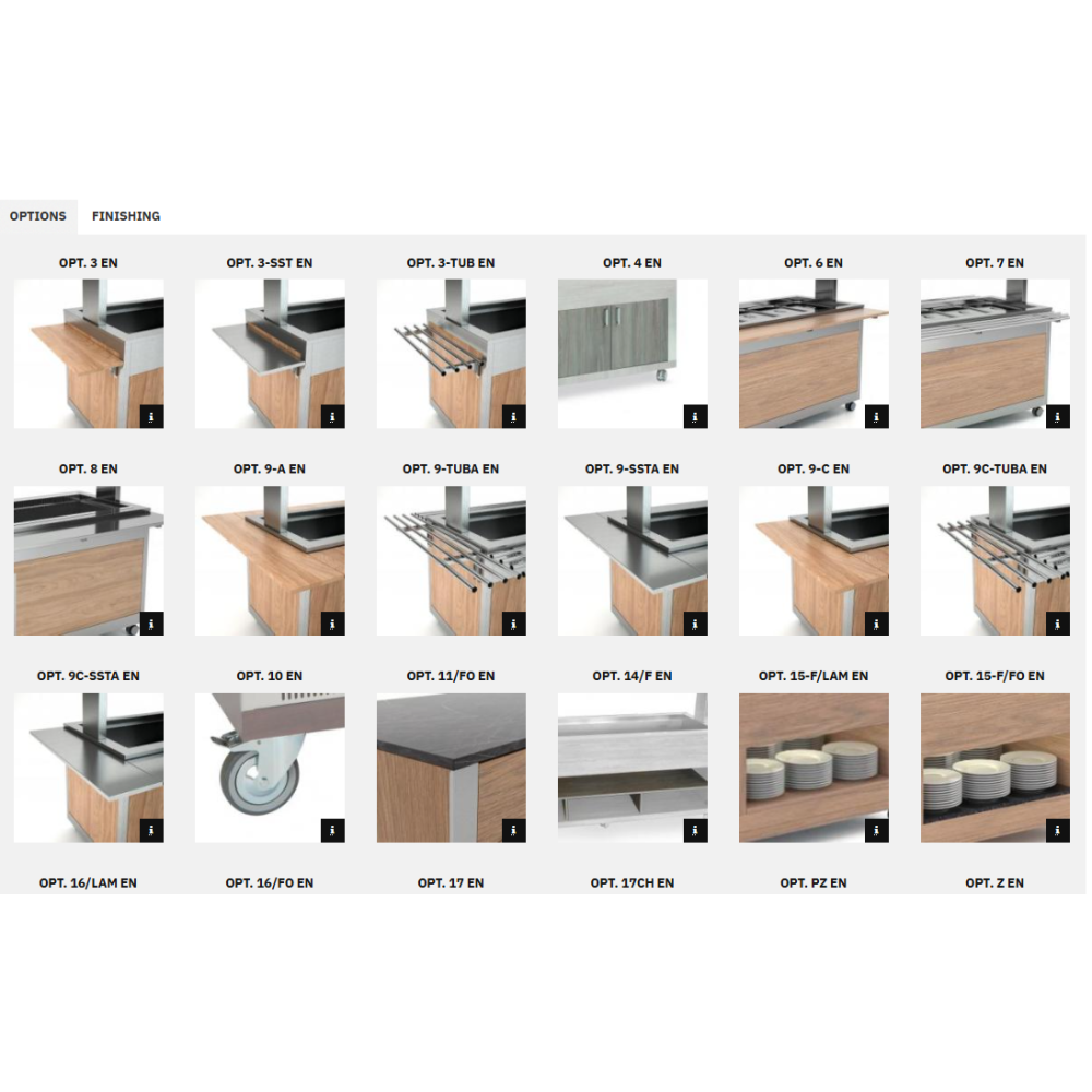 Athena 5 GN Countertop Refrigerated Buffet