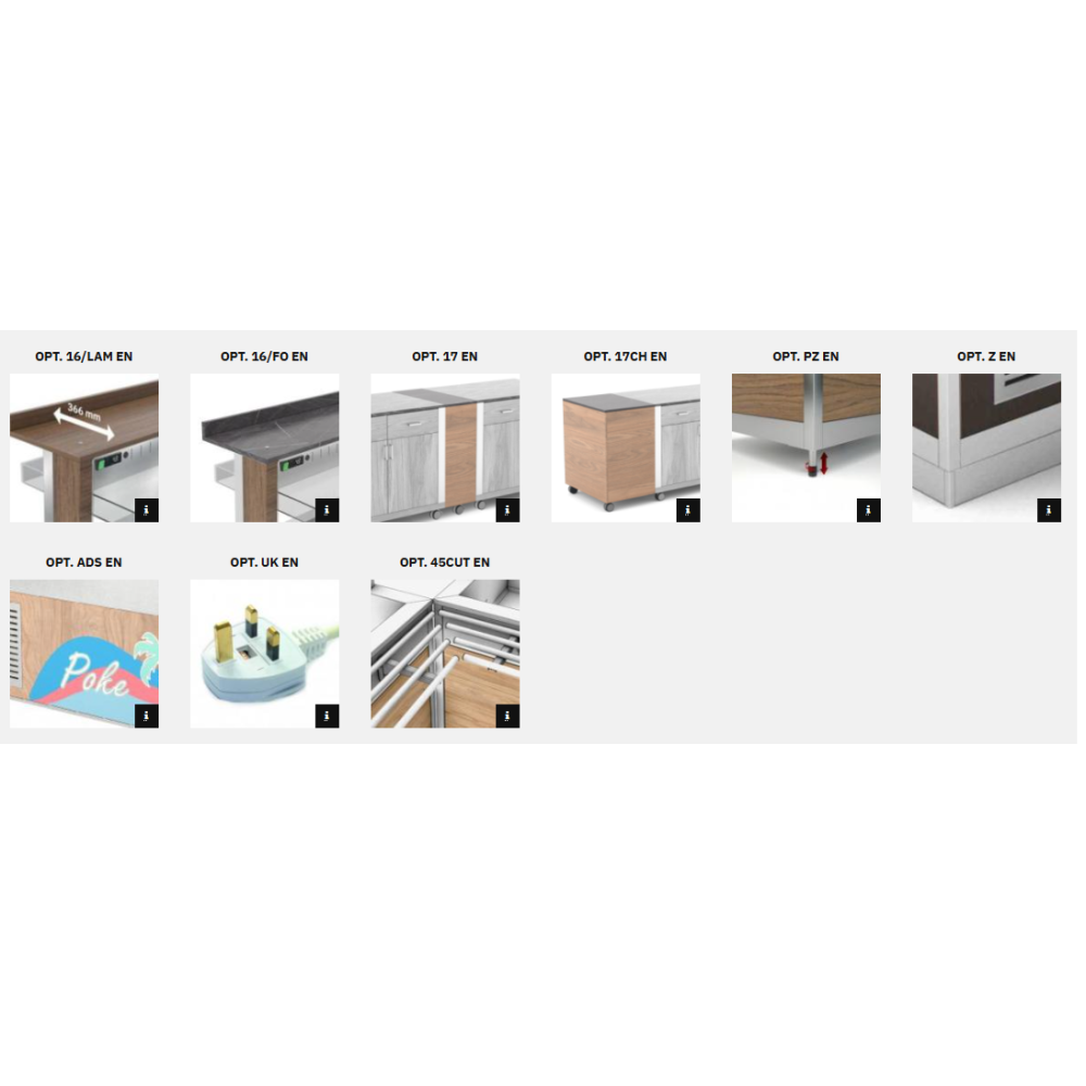 Athena 5 GN Countertop Refrigerated Buffet