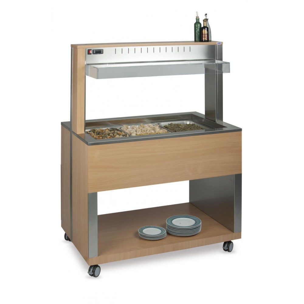 Athena Mobile Heated Buffet 3 GN Athena Mobile Heated Buffet 3 GN