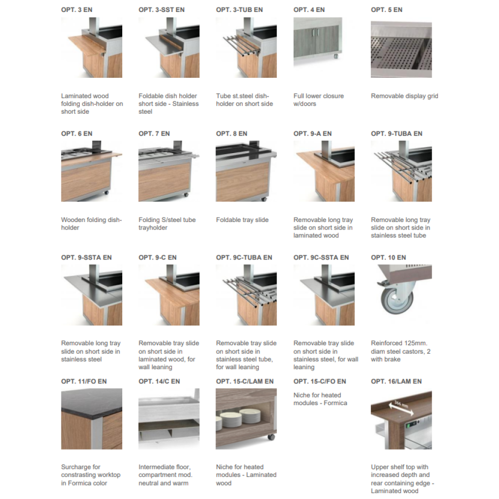 Athena 6-Bowl Heated Buffet Server