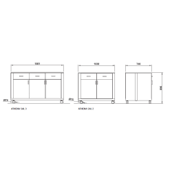 NEUTRAL MODULE WITH A DOOR ATHENA SAL N1