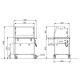 Chariot Bain-Marie Halogène à 2 Compartiments Chariot Bain-Marie Halogène à 2 Compartiments