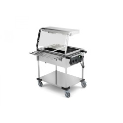 BAIN MARIE KÄRU HALOGEENLAMPIDEGA COMPASS 2 HALO SEP