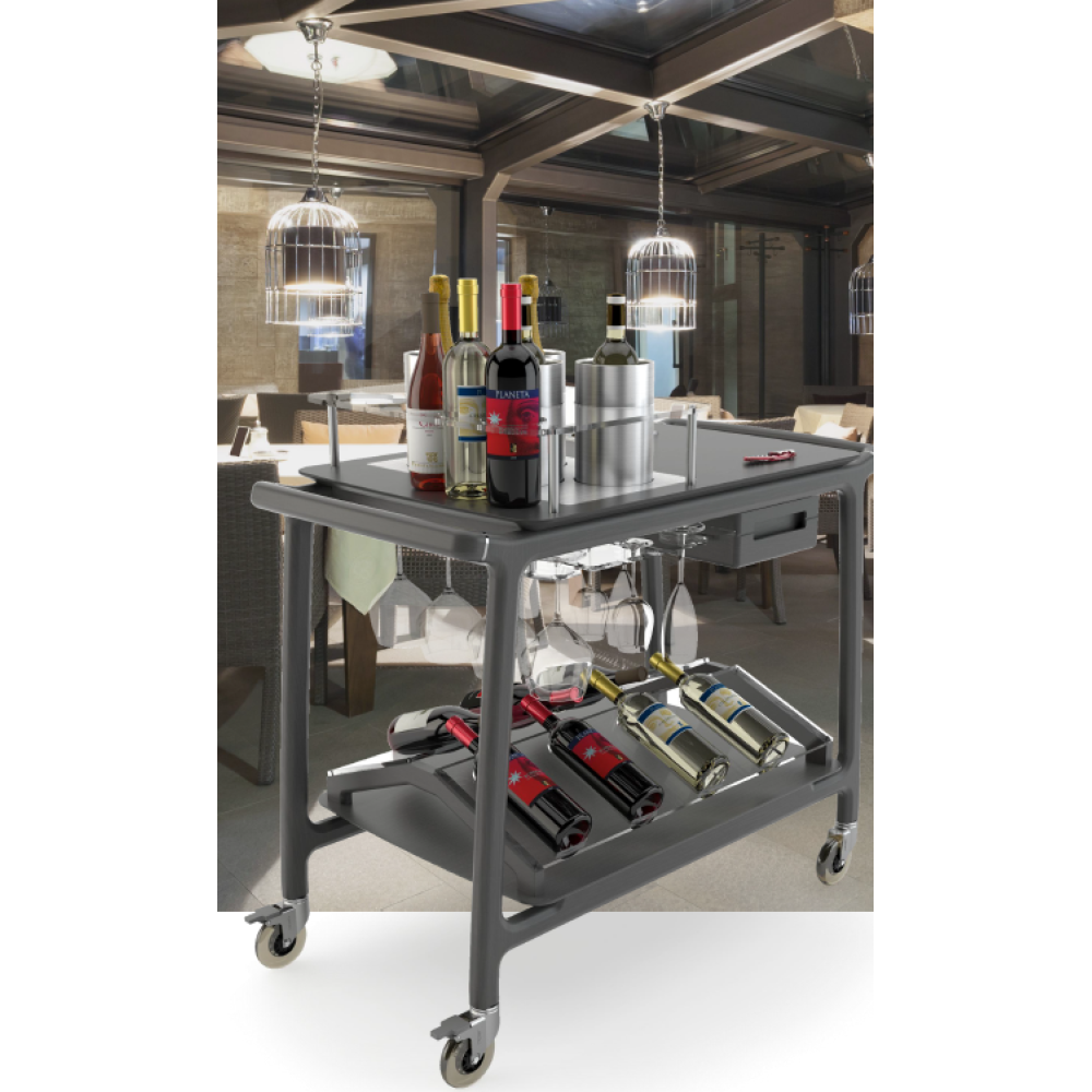 Arianna Wine Display Trolley