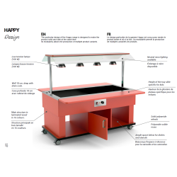 SOOJENDATUD BAIN MARIE BUFFET INFRAPUNALAMPIDEGA HAPPY 6 BM/INFRA