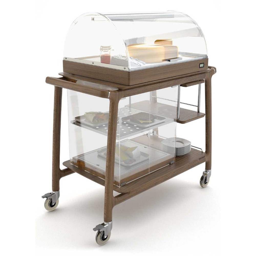Arianna Break Service Trolley with Refrigerated Displays Arianna Break Service Trolley with Refrigerated Displays