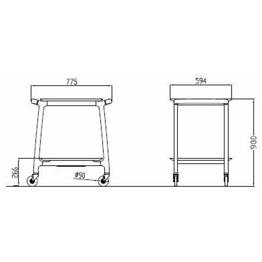 Arianna Elegant Serving Trolley Arianna Elegant Serving Trolley