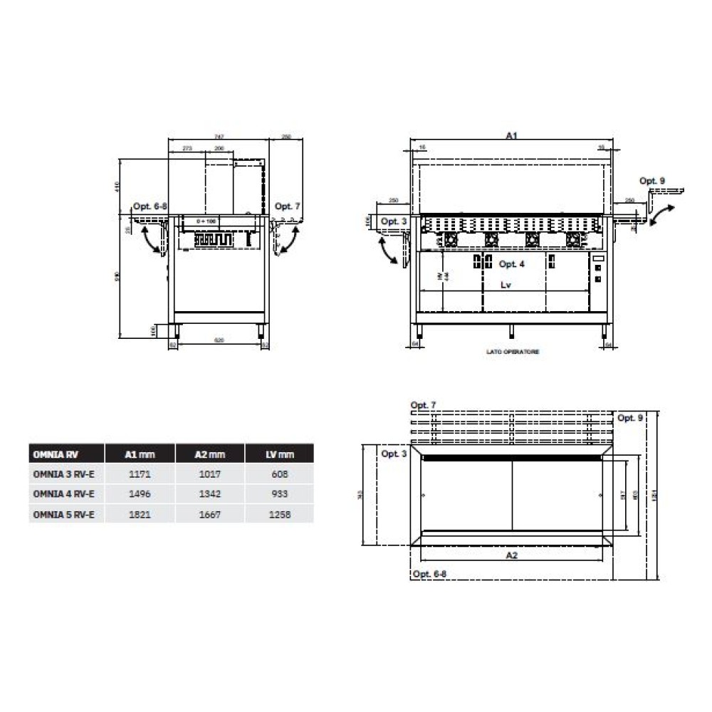 Omnia 3RV-E Cold Buffet Display with Cooling Efficiency Omnia 3RV-E Cold Buffet Display with Cooling Efficiency