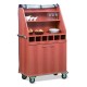 Functional Waiter Station on Wheels Perseo A2 B/R Functional Waiter Station on Wheels Perseo A2 B/R