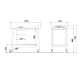 Arianna Flame Master Serving Cart Arianna Flame Master Serving Cart