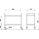 HIRA 500 M2 Versatile Serving Trolley HIRA 500 M2 Versatile Serving Trolley