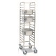 Stainless Steel GN1/1 Tray Trolley with C-shaped Guides Stainless Steel GN1/1 Tray Trolley with C-shaped Guides