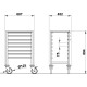 Heavy-Duty GN 1/1 Trolley for Professional Kitchens Heavy-Duty GN 1/1 Trolley for Professional Kitchens