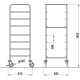 VEGA 50x50 Basket Transport Trolley VEGA 50x50 Basket Transport Trolley