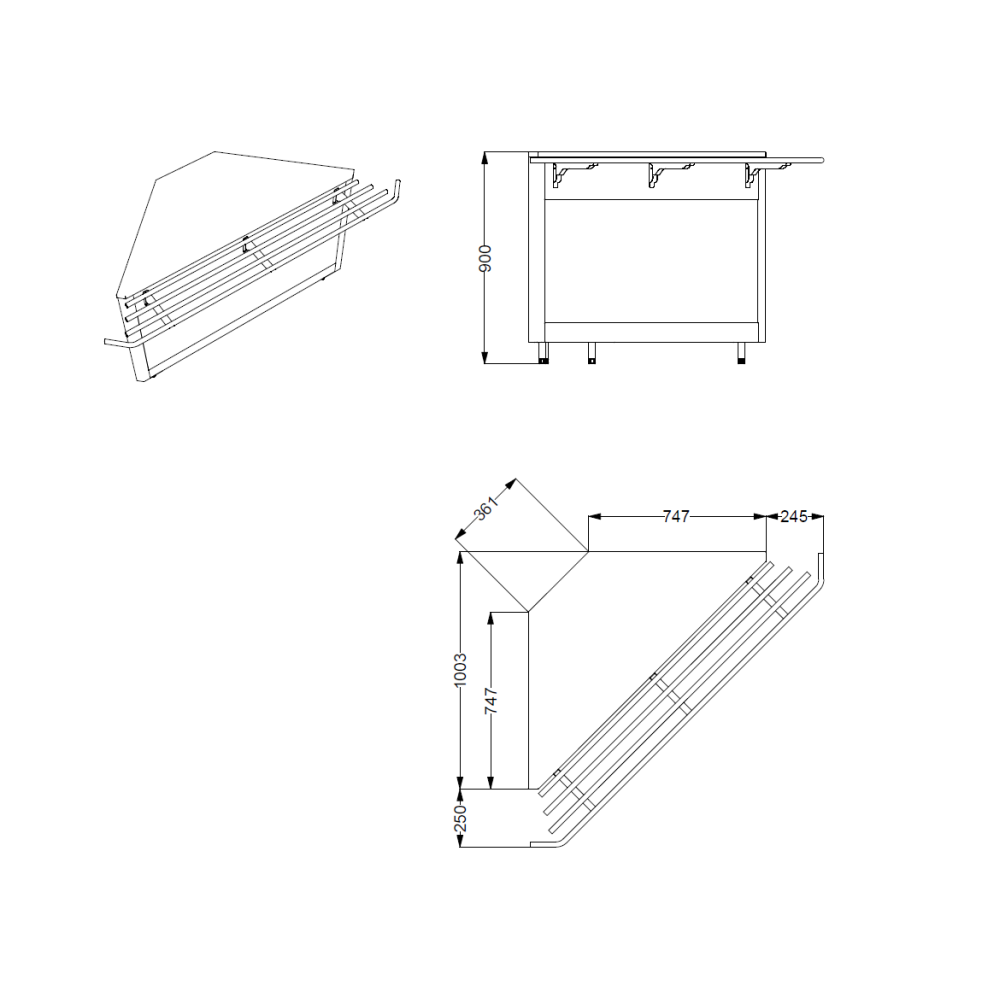CORNER MODULE OMNIA A 90 CORNER MODULE OMNIA A 90