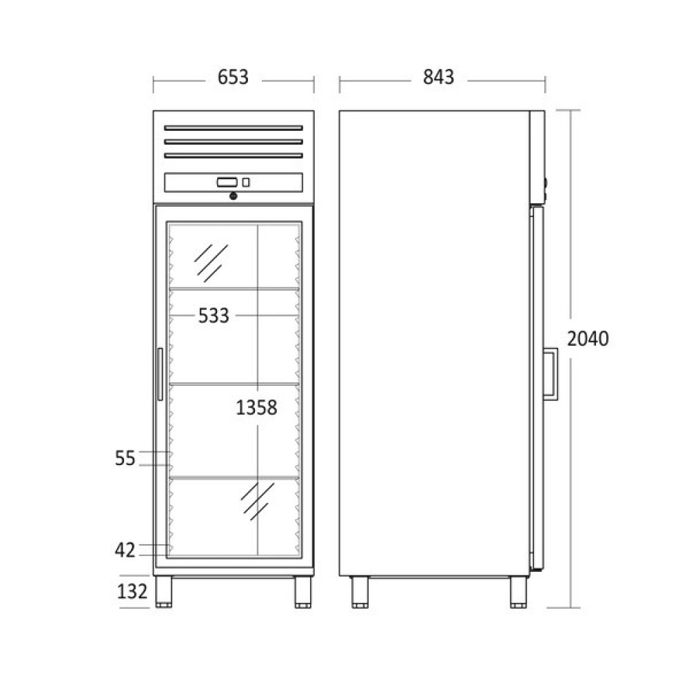 Ledusskapis GUR 700 X Ledusskapis GUR 700 X