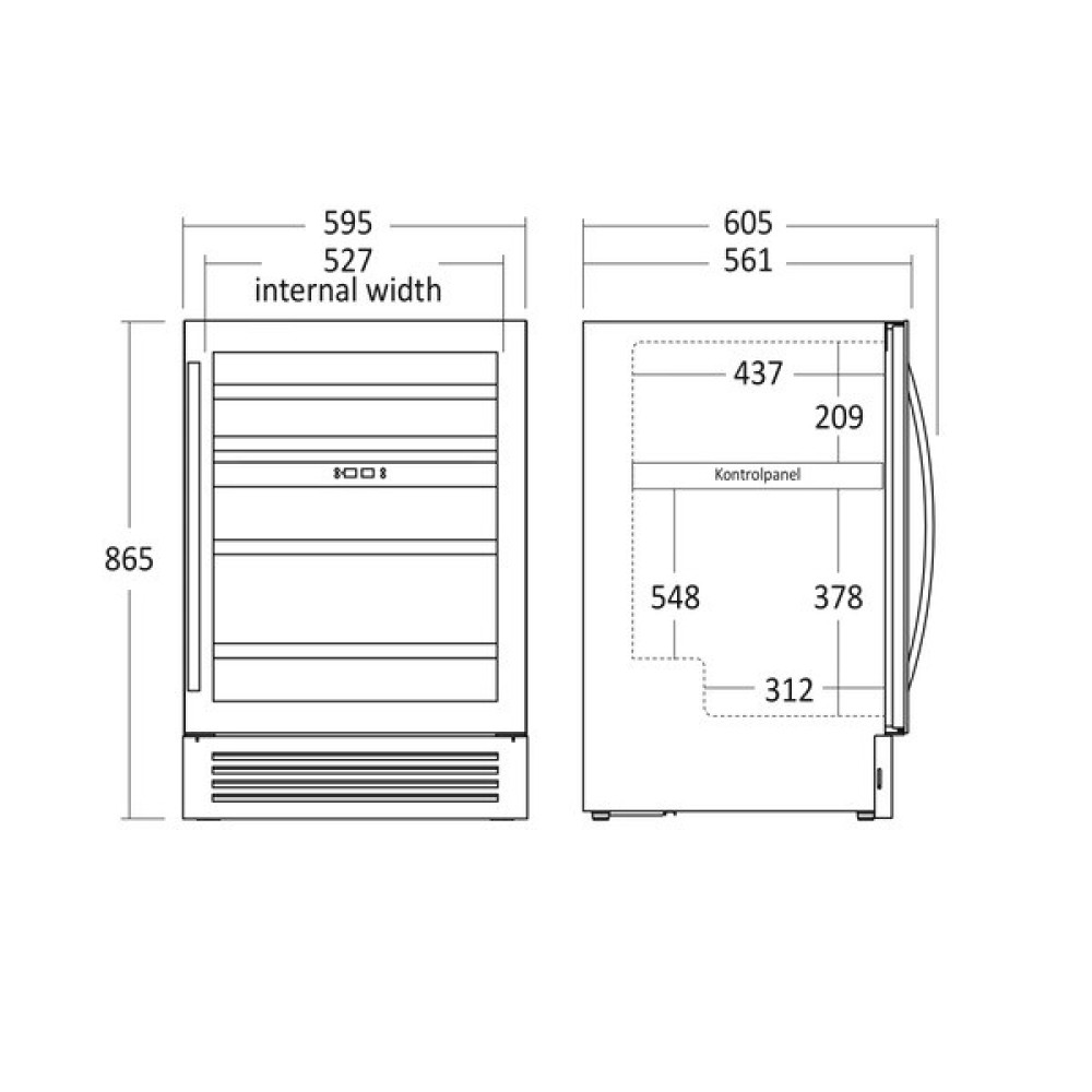 Versatile Wine Cooler SV 85 B with Two Temperature Zones Versatile Wine Cooler SV 85 B with Two Temperature Zones