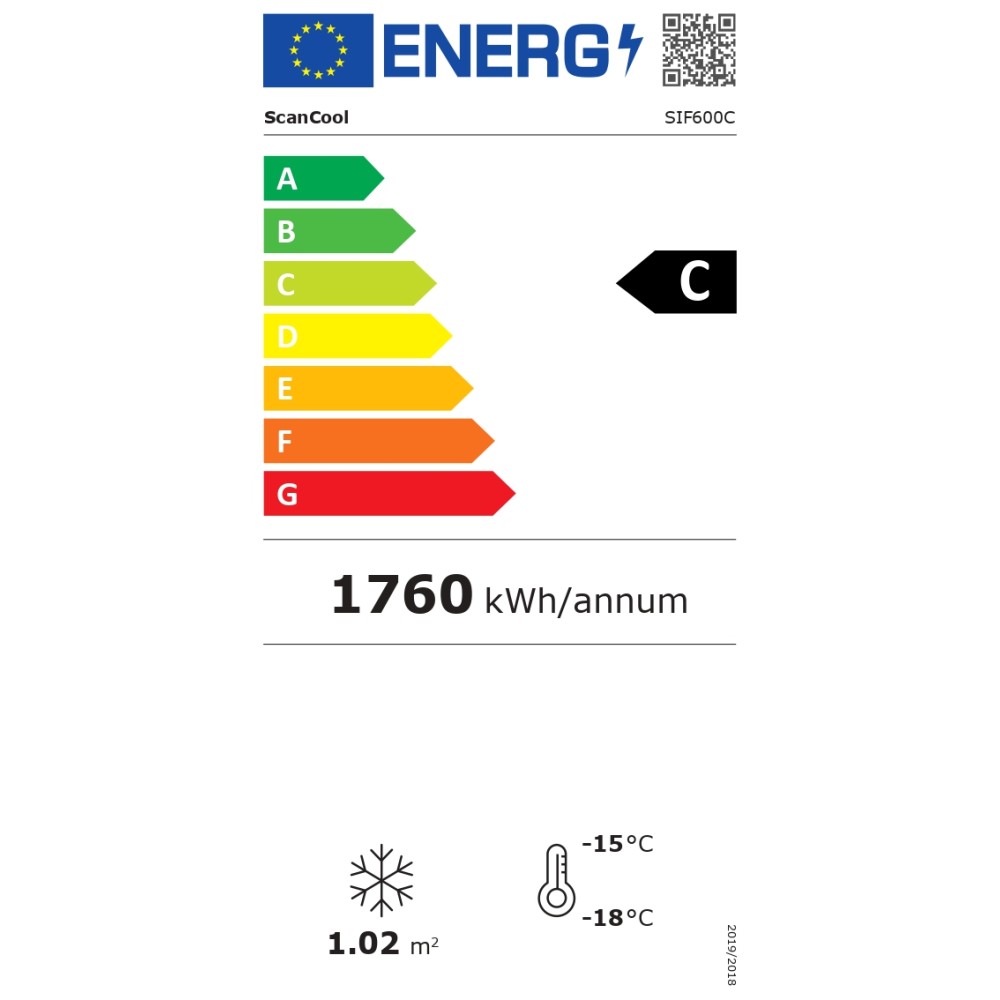 SIF 600 C – Vitrina Šaldiklis