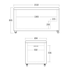 Vitrine à glace IC510D