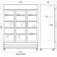 Efficient 3-Door Display Refrigerator SD 1502 BHE Efficient 3-Door Display Refrigerator SD 1502 BHE