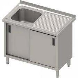 Table with sink and 2 sliding doors 1400