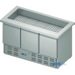 Cold chafing dish 1465 mm  with a refrigerator