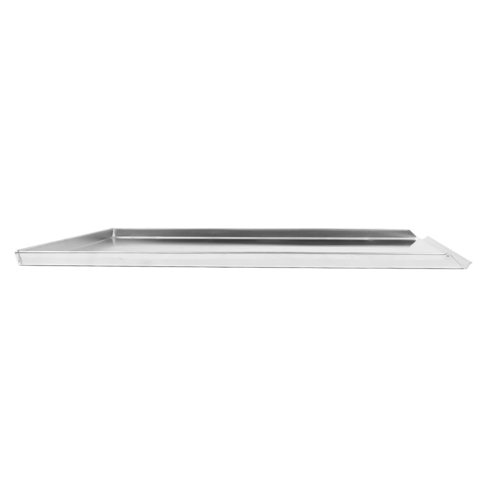 Aluminium tray with 3 lipping edges 600x400 Aluminium tray with 3 lipping edges 600x400
