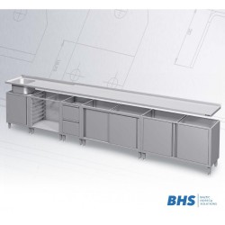 Cupboard with drawers  H-810 mm