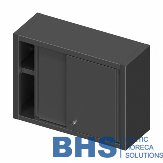 Wall cabinet with sliding doors