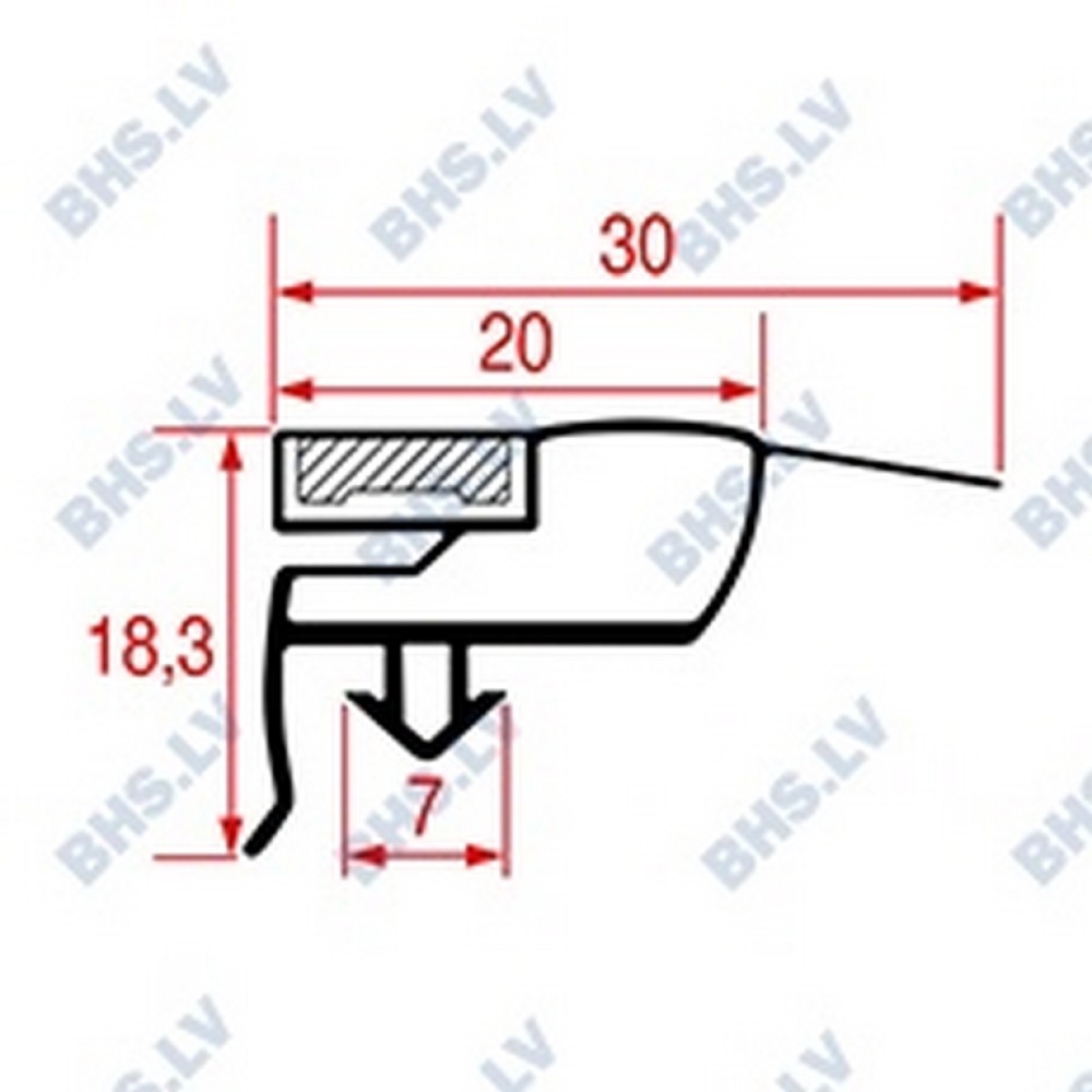 SNAP-IN GASKET 668x335 mm SNAP-IN GASKET 668x335 mm