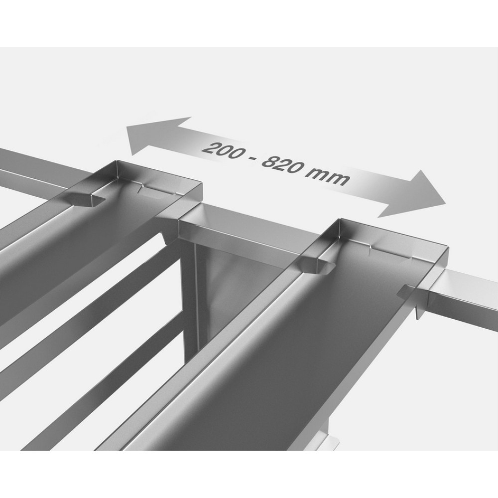 Universal stand for convection oven with guide rails for 6 GN1/1 trays Universal stand for convection oven with guide rails for 6 GN1/1 trays