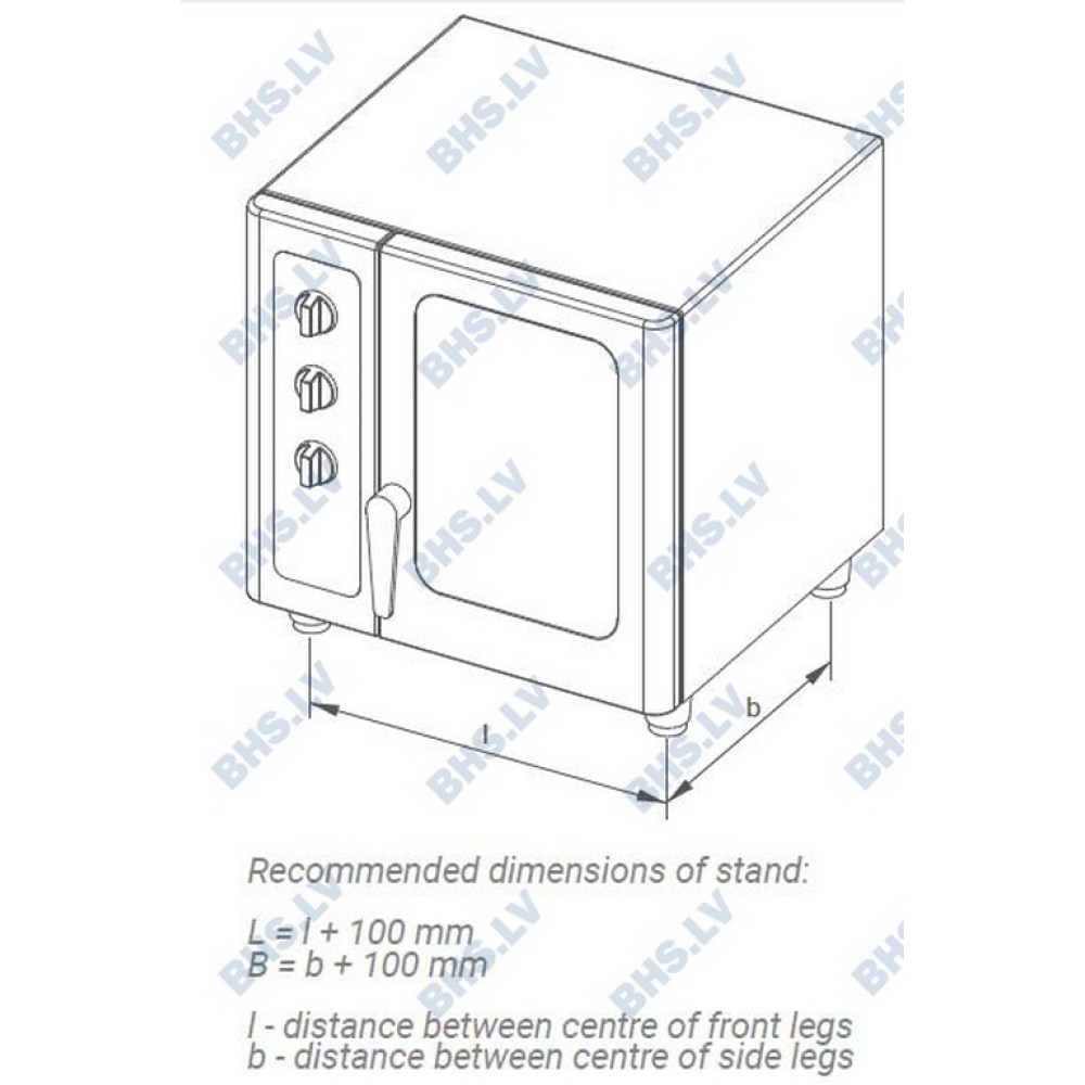 Universal stand for convection oven 1000-55 Universal stand for convection oven 1000-55